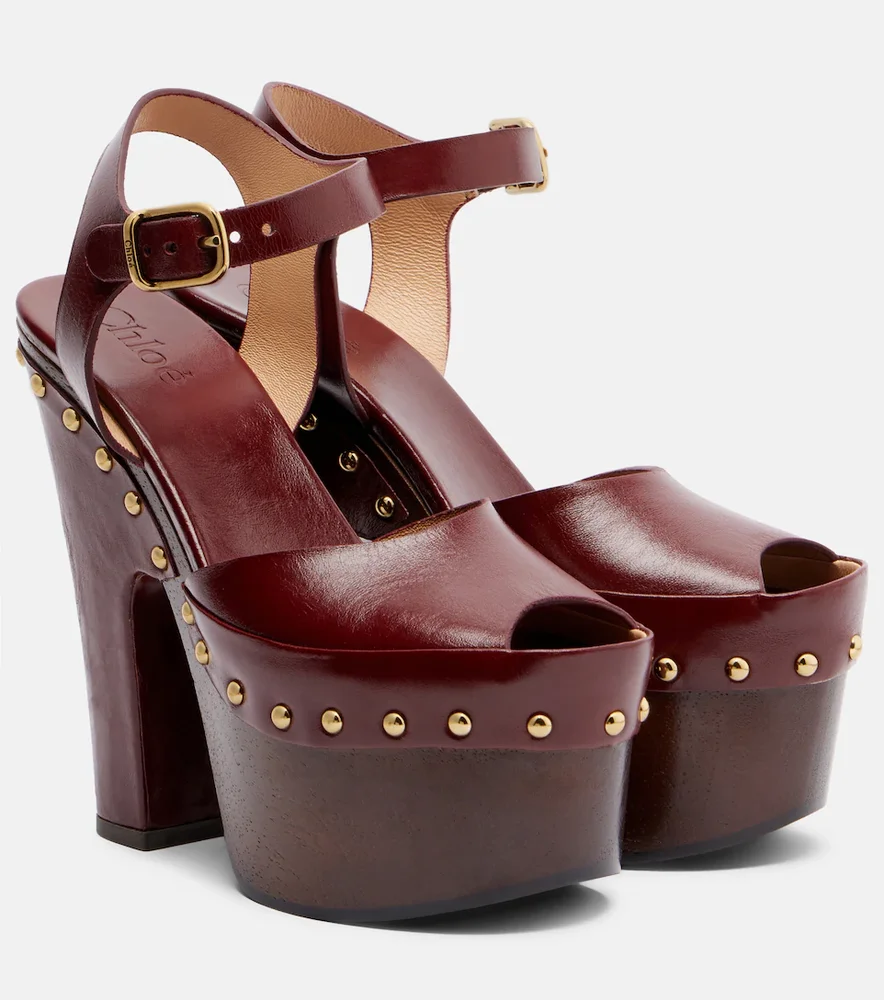 Meret leather platform sandals