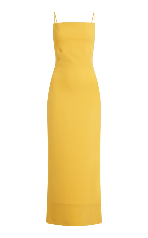 Sliced Kickback Midi Dress