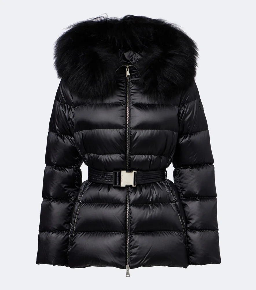 Cupidones shearling-trimmed down jacket