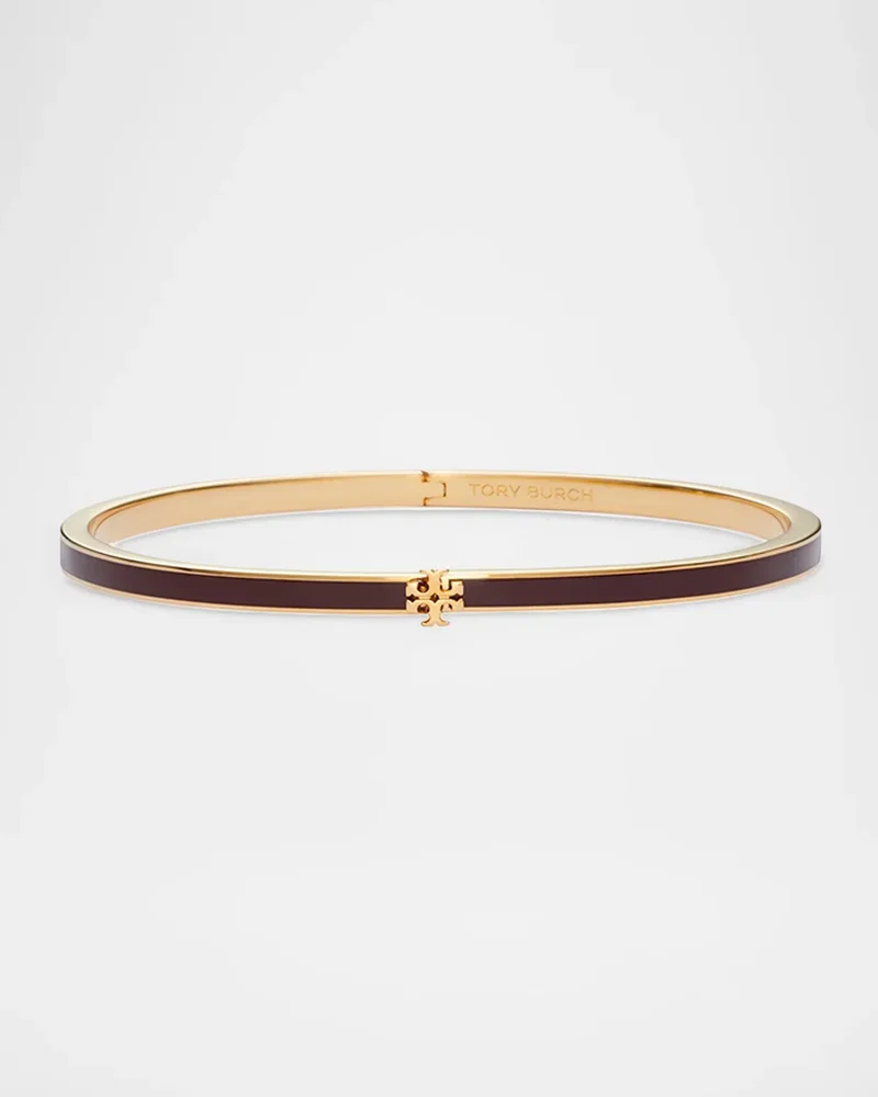 Icon Kira 18K-Gold-Plated, Enamel Bangle Bracelet