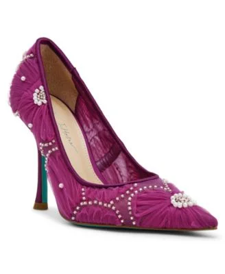Women's Roxie Tulle Floral Applique Pumps