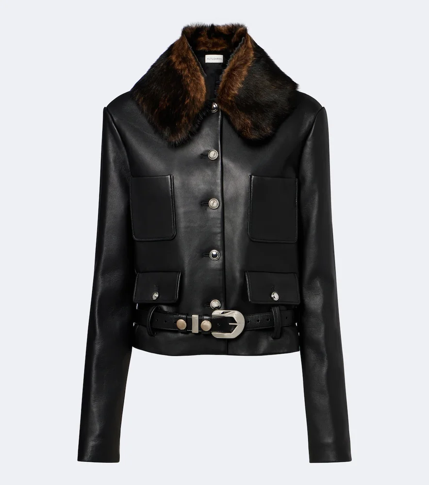 Simons leather jacket