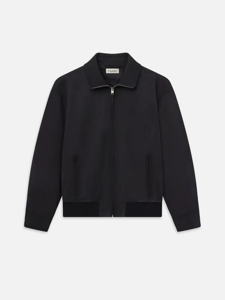 Sotheby's Suede Jacket -- Navy Washed