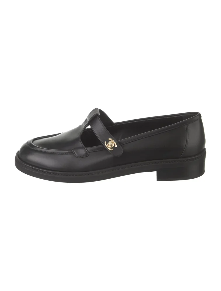 Pre-Owned 2025 Interlocking CC Logo Mary Jane Flats