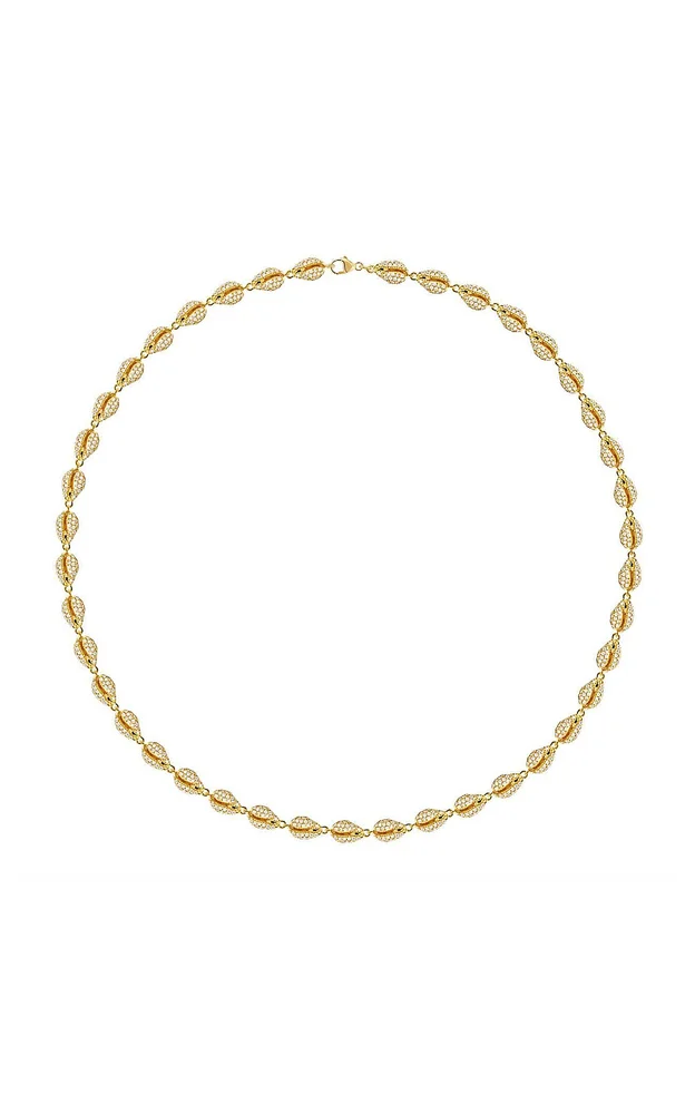 Le Cauri Endiamante 18K Yellow Gold Diamond Necklace