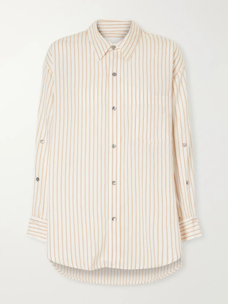 Kayla checked cotton-poplin shirt