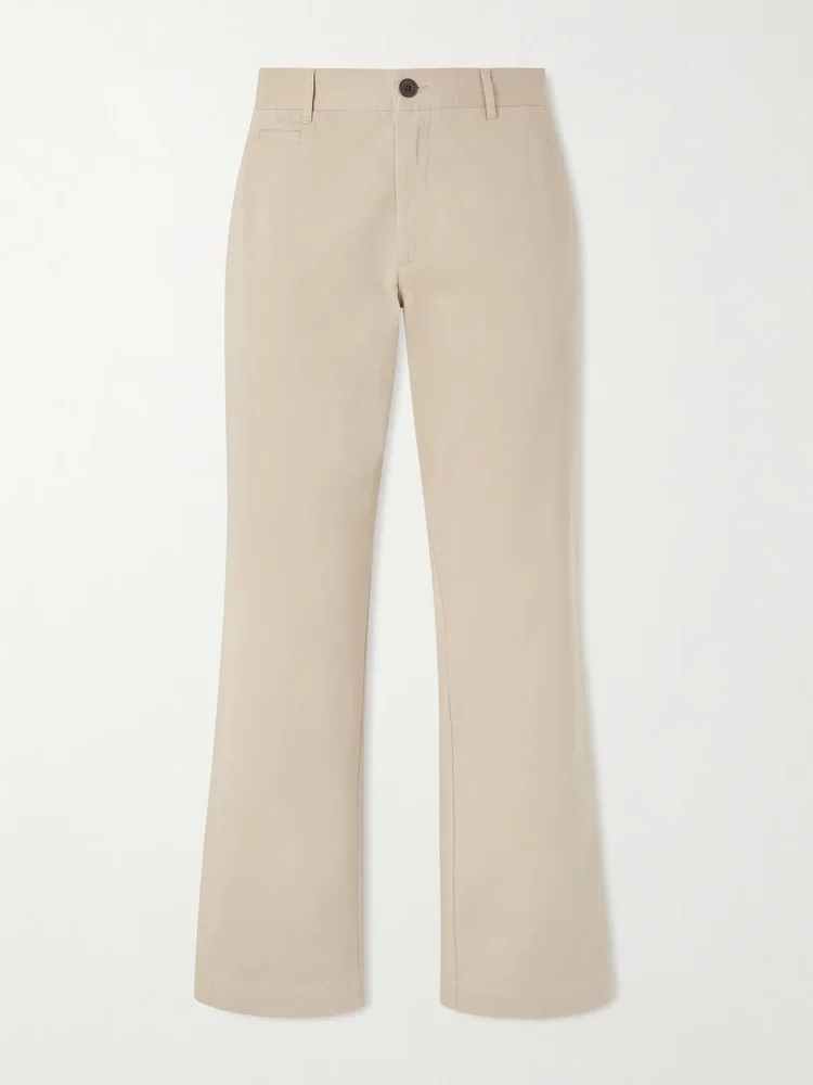 Labura Straight-Leg Organic Cotton-Twill Trousers
