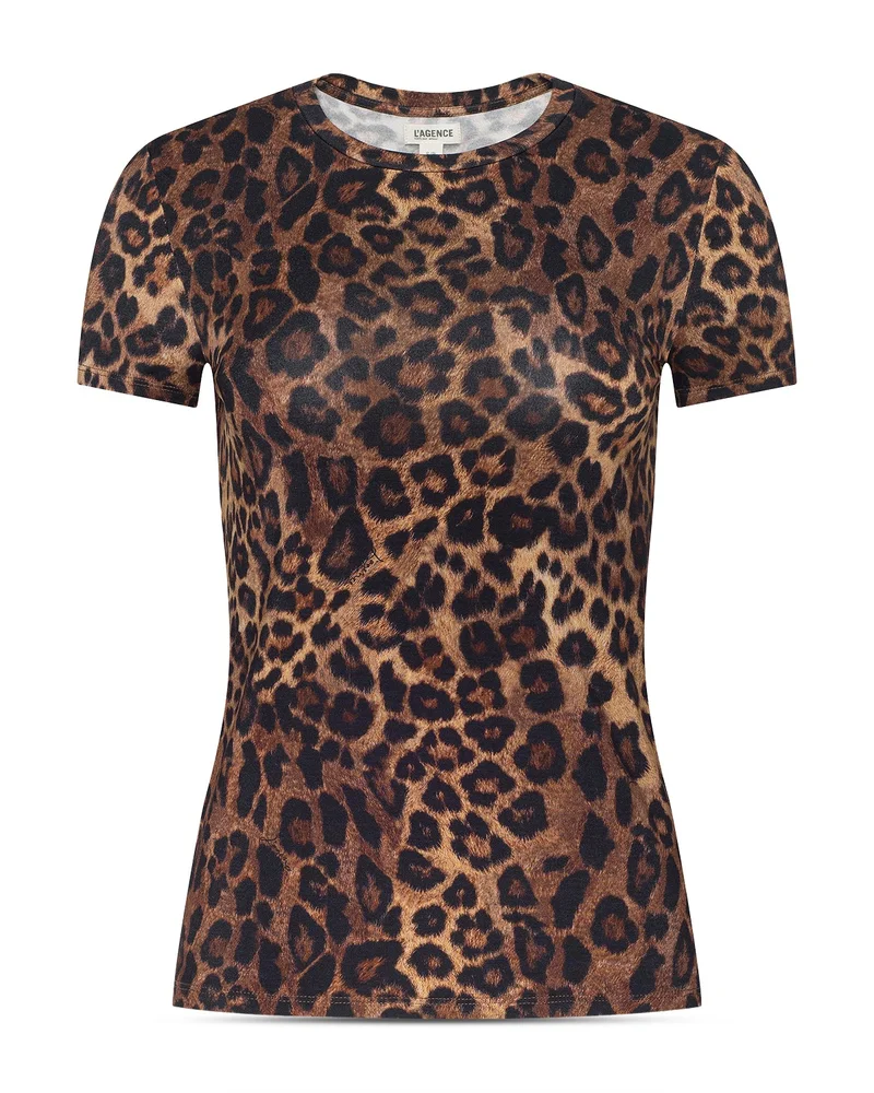 Crewneck Short Sleeve Javan Leopard Tee