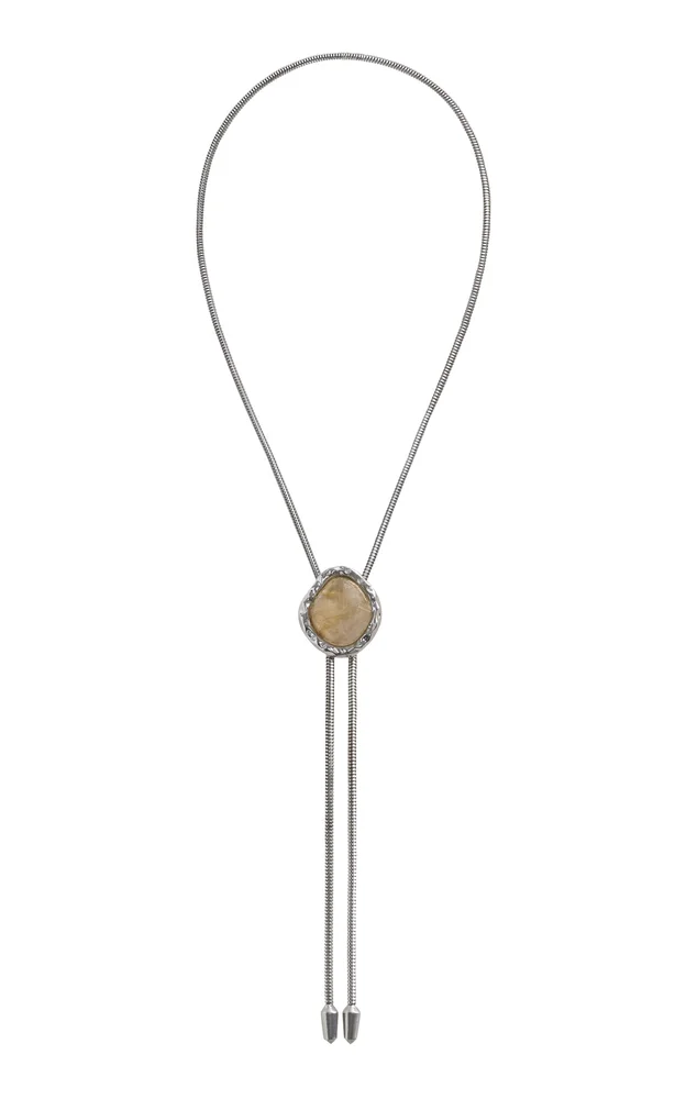 The Lola In Silver With Gold Rutilated Quartz
