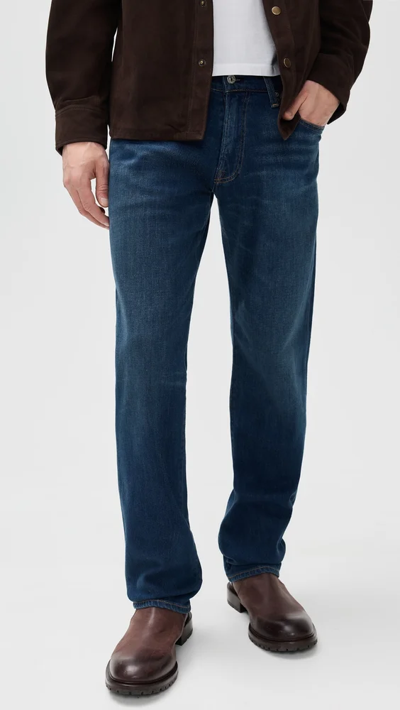 Elijah Cashmere Denim Straight Jeans - 32"