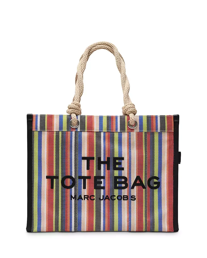 The Large Stripe Mesh Tote Bag