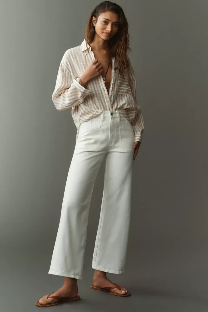 Anessa Quincy High-Rise Crop Wide-Leg Jeans