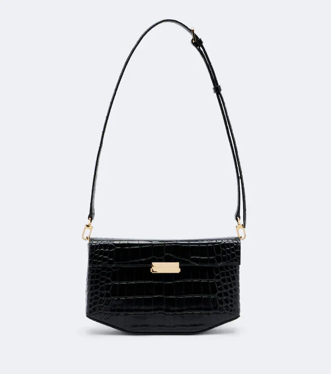 Clip Small leather shoulder bag