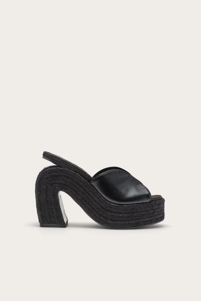 PHOEBE PLATFORM SANDAL - BLACK