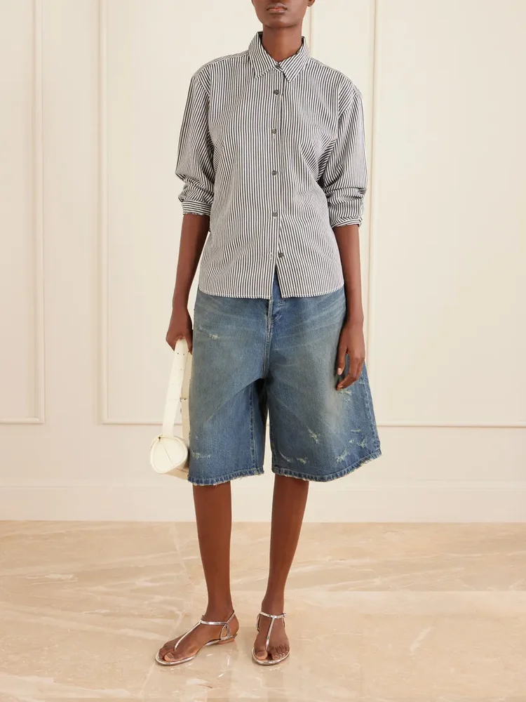 Theo Striped Poplin Shirt