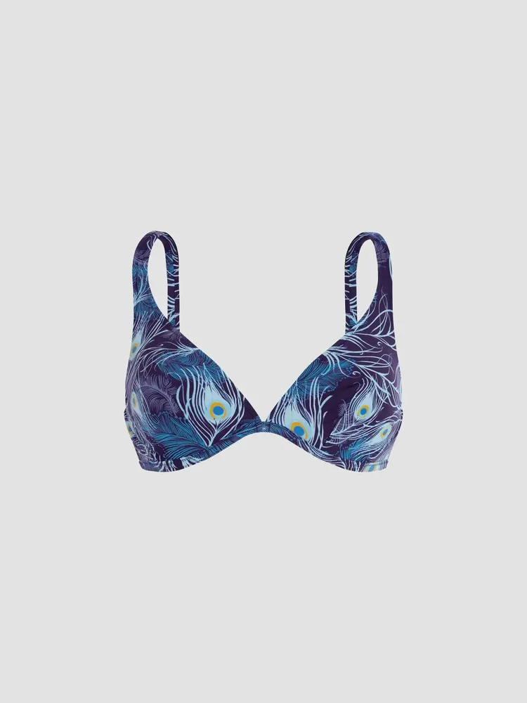 Eye Of The Wind Feather Underwire Bikini Top
