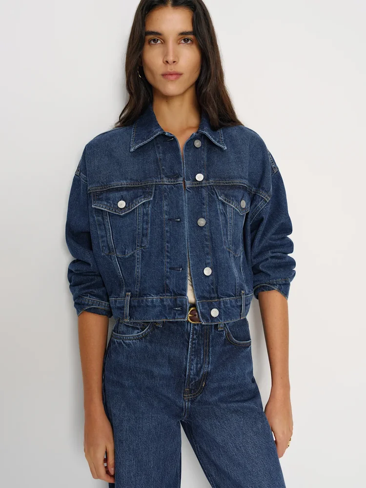 Jori Cropped Denim Jacket