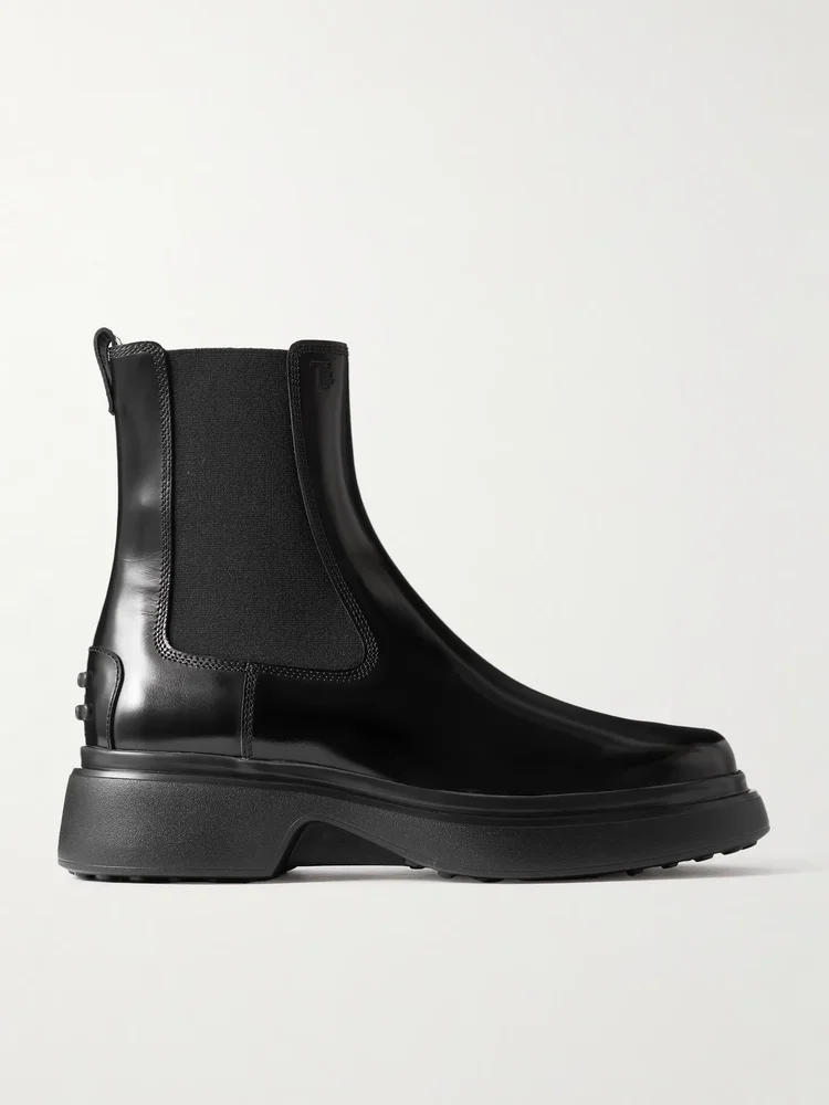 Gomma leather Chelsea boots