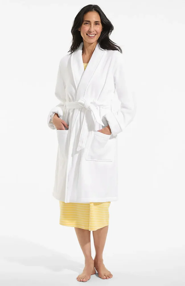 Cotton Terry Knee Length Spa Bath Robe