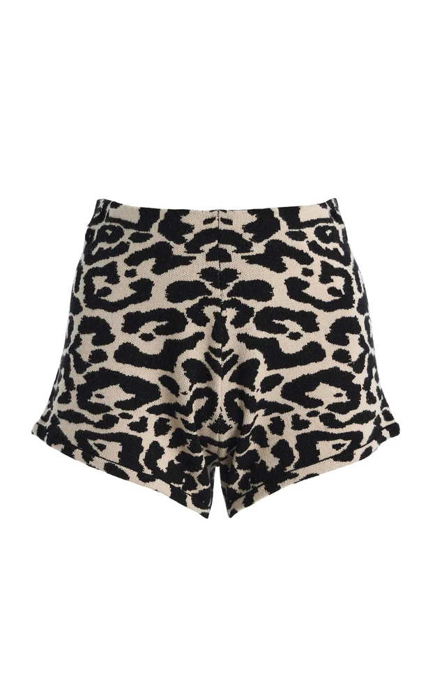 Exclusive Lexi Leopard Knit Shorts
