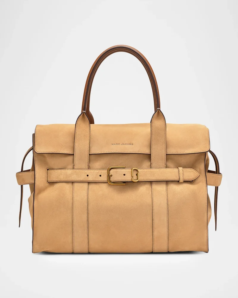 The Dakota Belted Suede Tote Bag