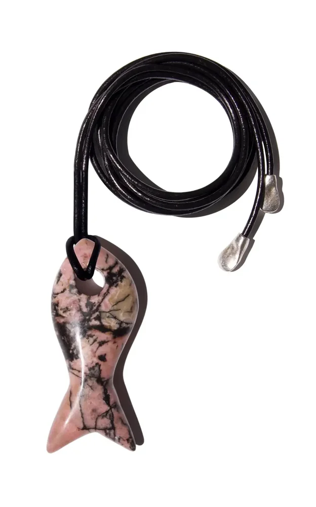 Rhodonite Fish Necklace