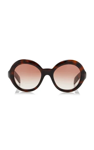 Round-Frame Acetate Sunglasses
