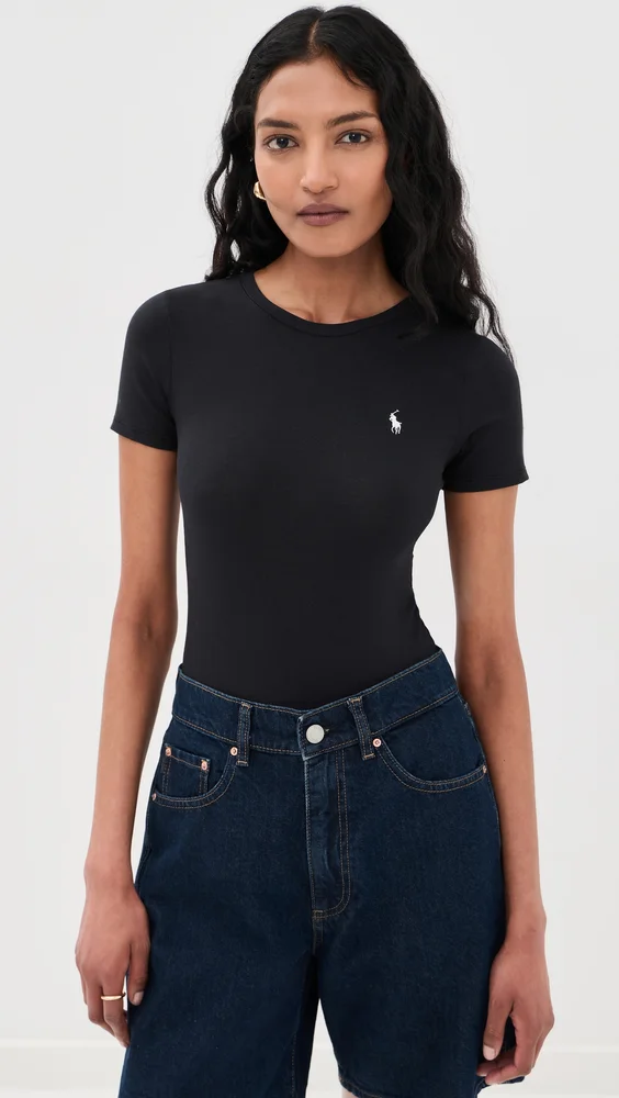 Short Sleeve Thong Bodysuit