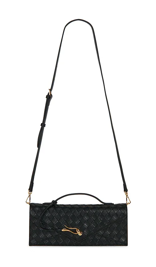 Celeste Woven Textured Envelope Top Handle Bag