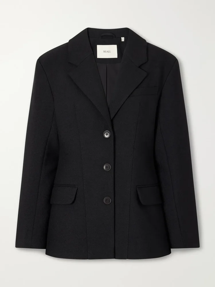 Barbara wool-twill blazer
