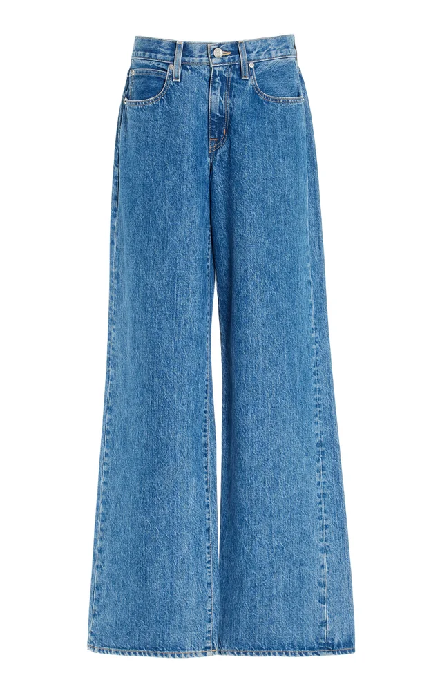 Mica Rigid Low-Rise Wide-Leg Jeans