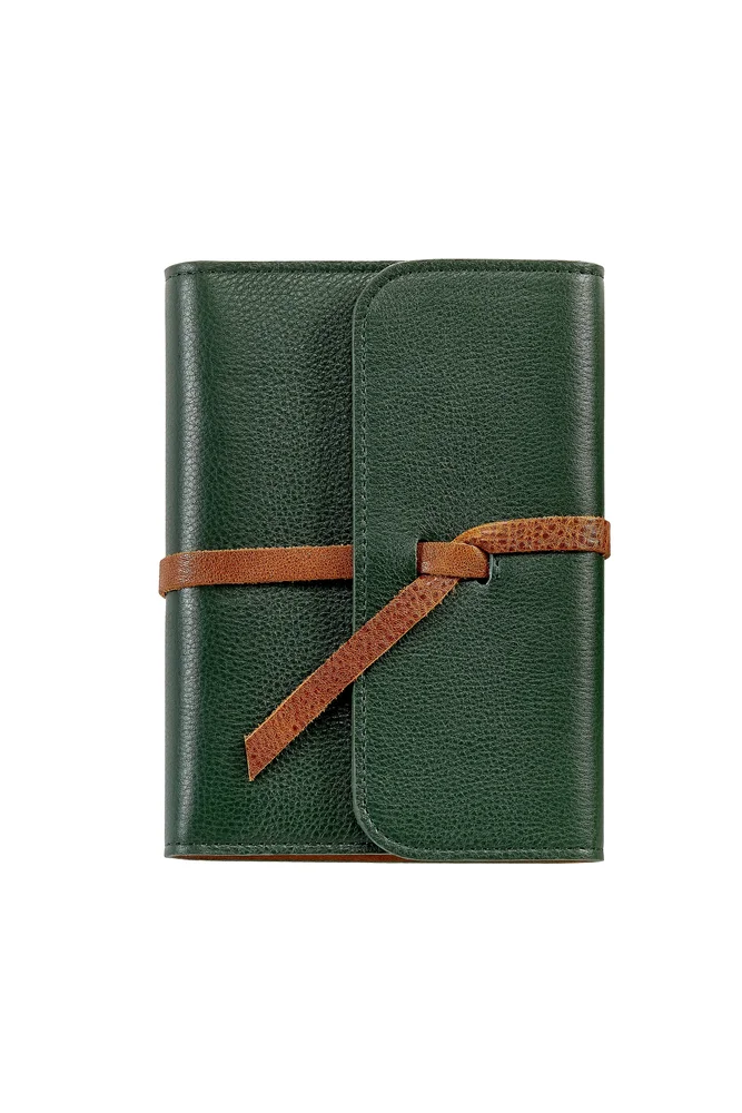 7" Leather Wrapped Refillable Journal
