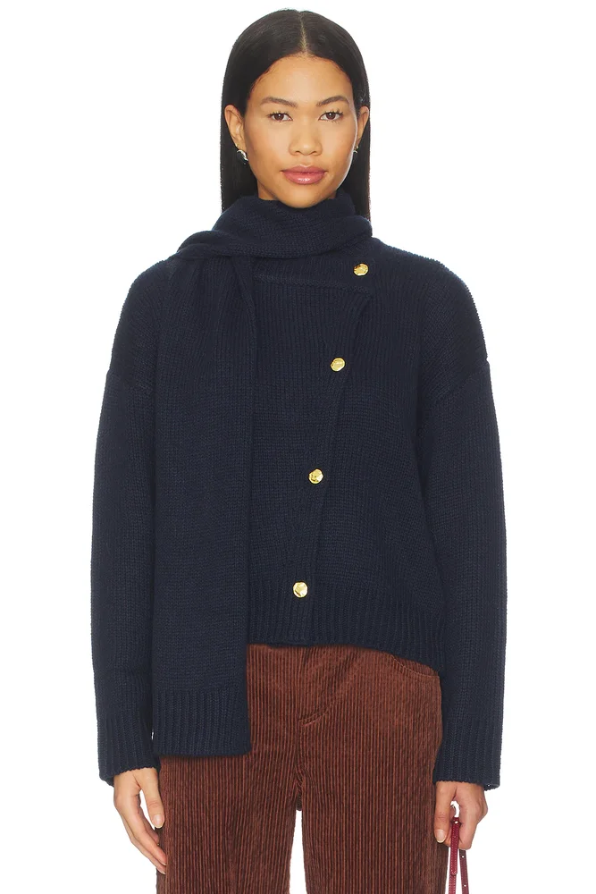 Butter Yellow Crew Neck Cardigan