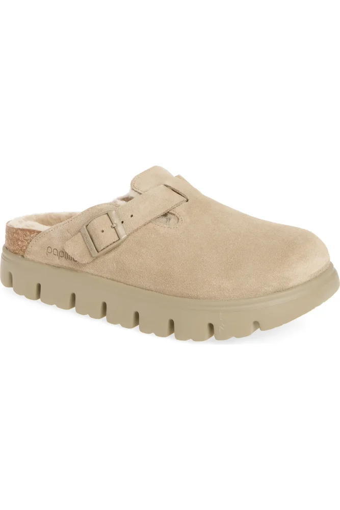 Boston Chunky Genuine Shearling Clog