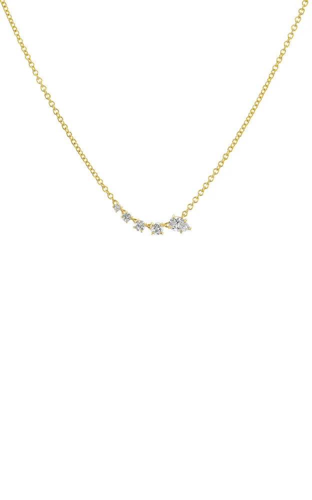 14K Yellow Gold Mini Bias Necklace