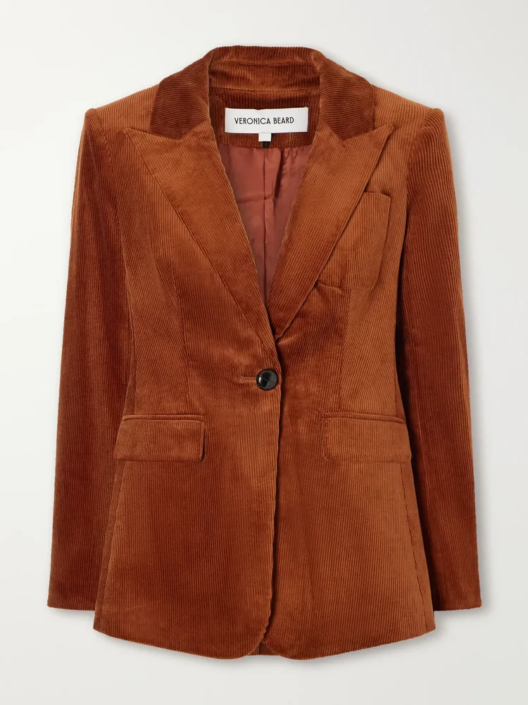 Livvy Dickey cotton-blend corduroy blazer