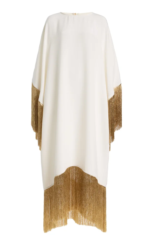 Exclusive La Isla Fiona Fringed Crepe Caftan