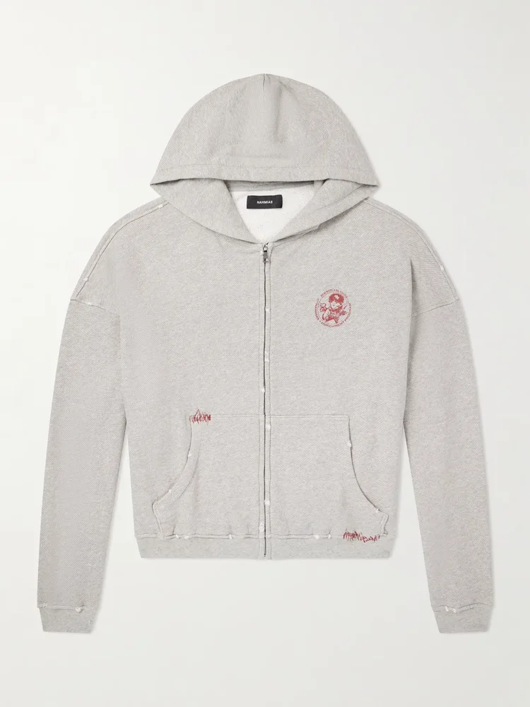 Youth Enrichment Logo-Print Cotton-Jersey Zip-Up Hoodie