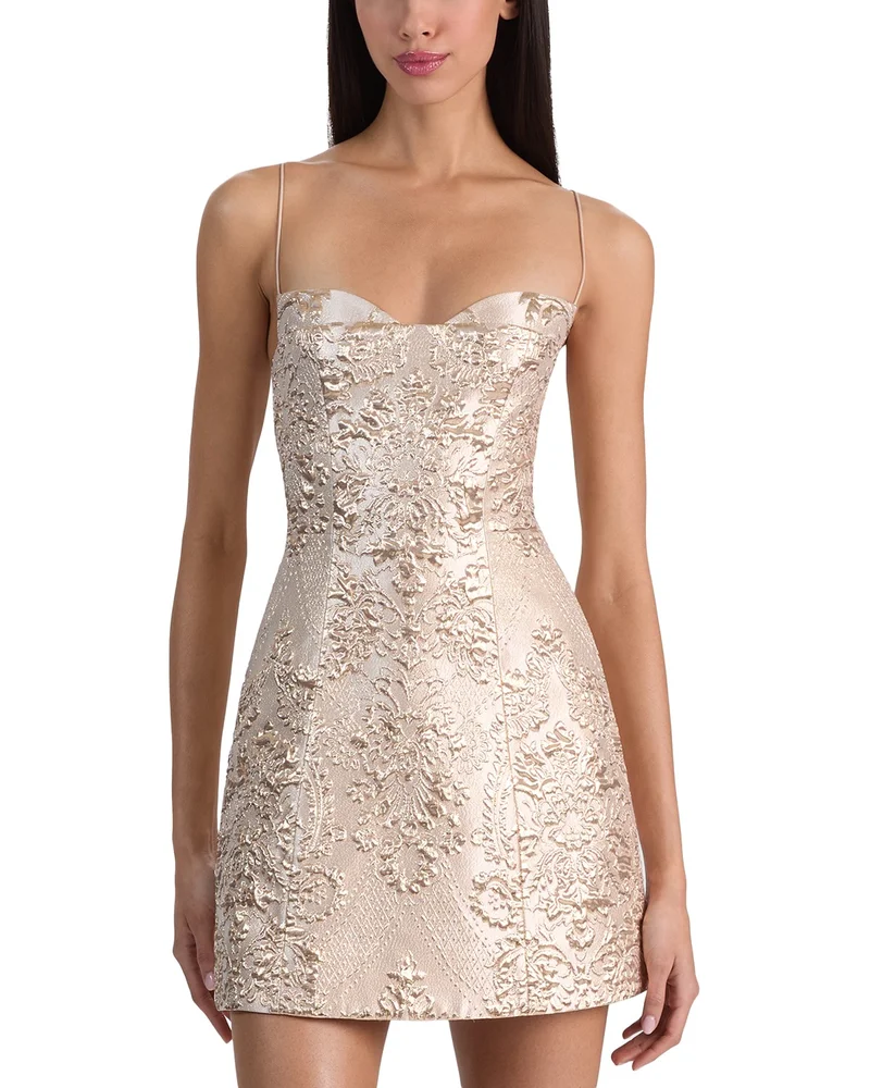 Hallie Damask Mini Dress