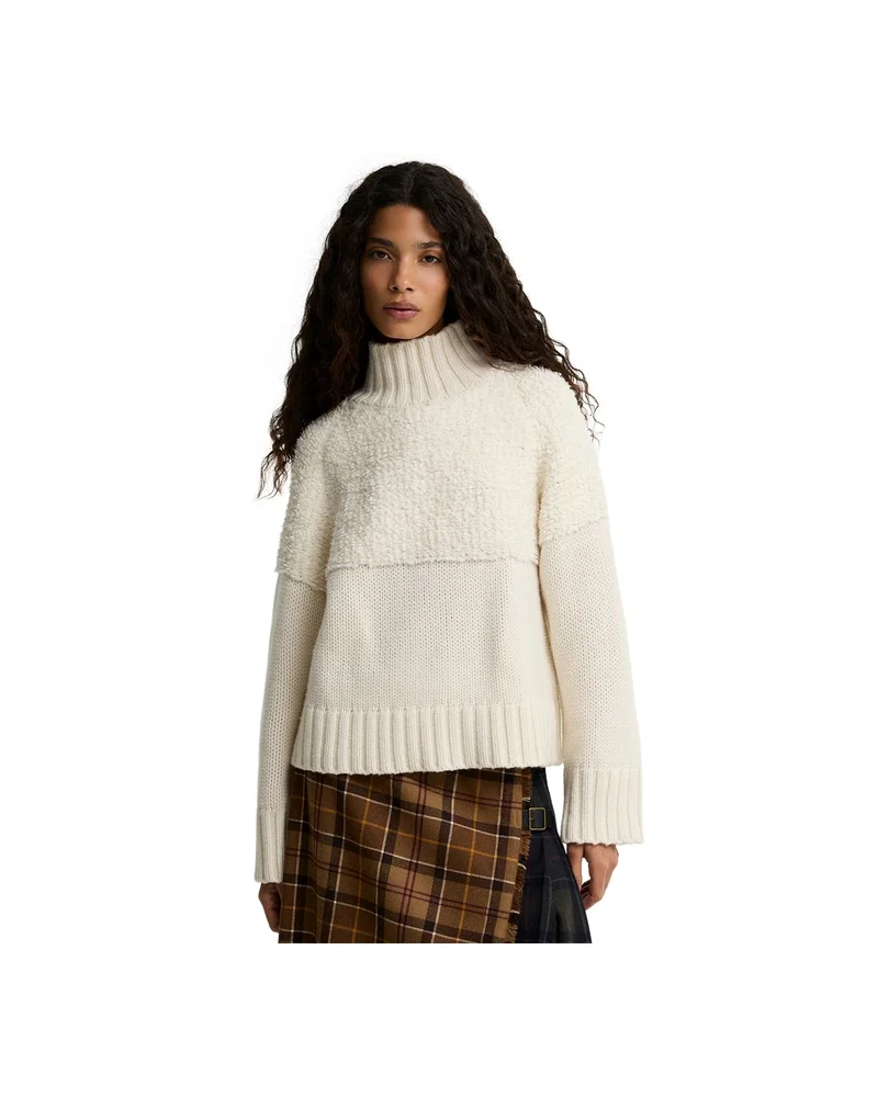 Rothley Knit Wool/Acrylic-Blend Funnel Neck Pullover Sweater