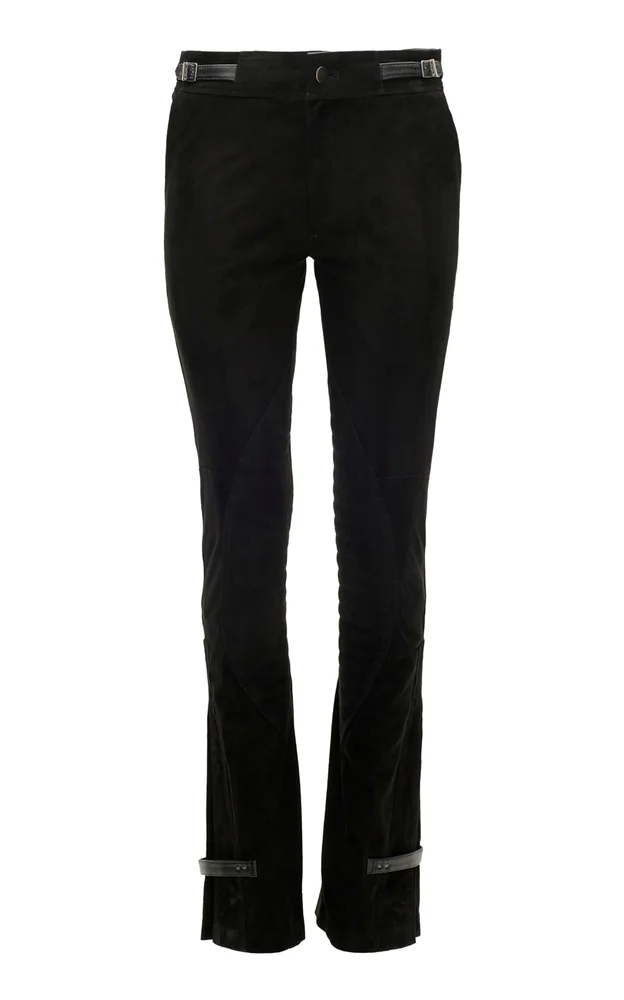 Salar Suede Boot-Cut Pants