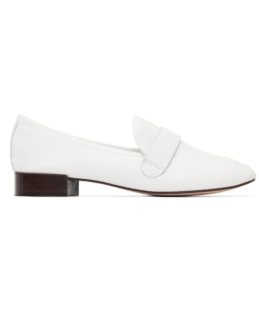 White Michael Loafers