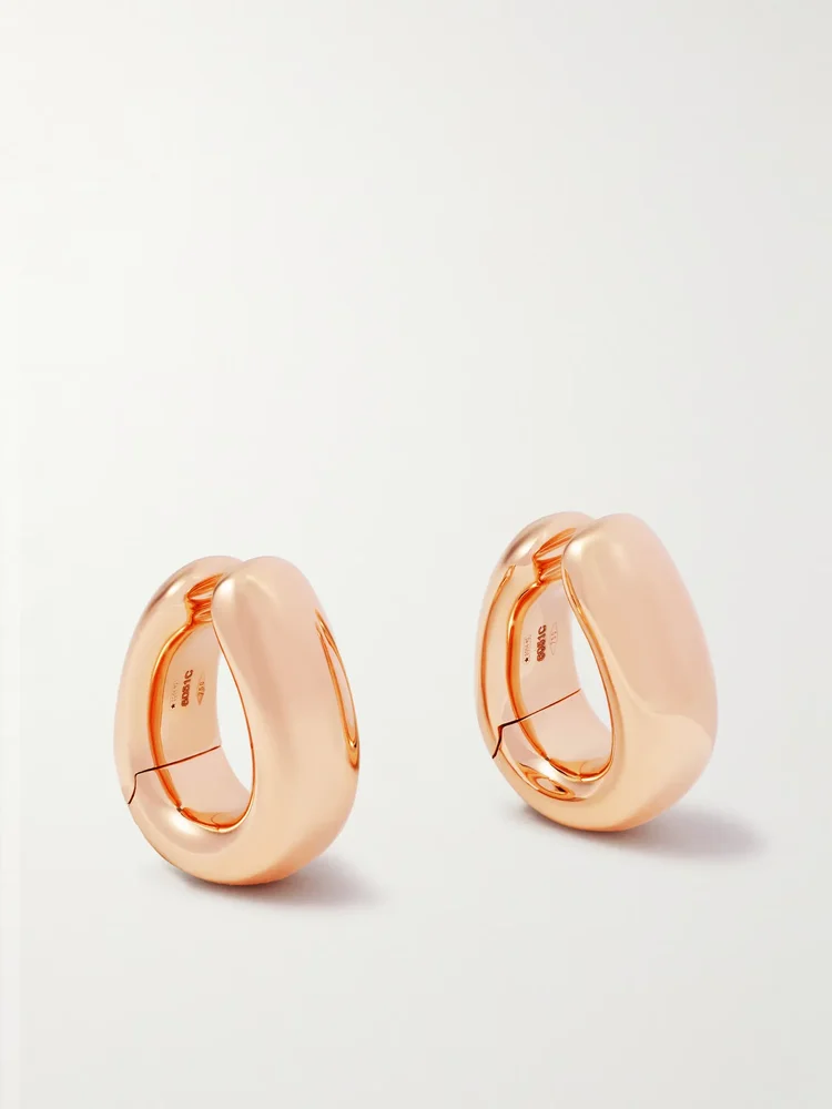 Iconica 18-karat rose gold clip earrings