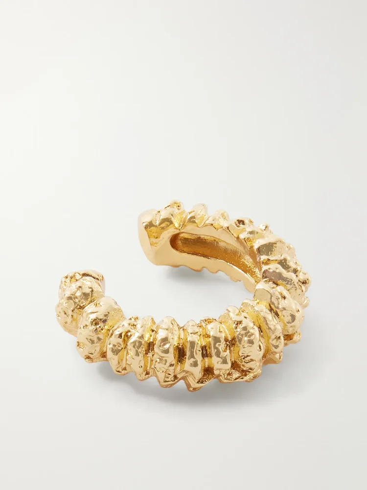 Zoe gold-plated ear cuffs