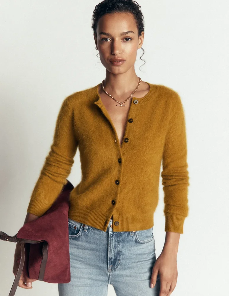 Kat Brushed Cashmere Cardigan