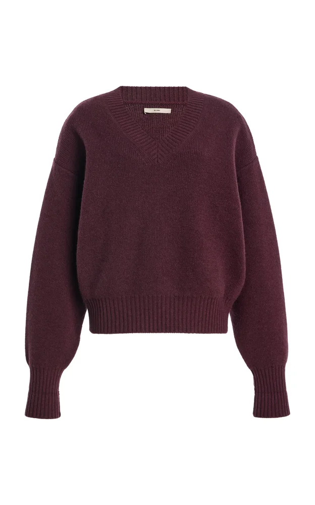 Robbie Oversized V-Neck Yak Wool Sweater