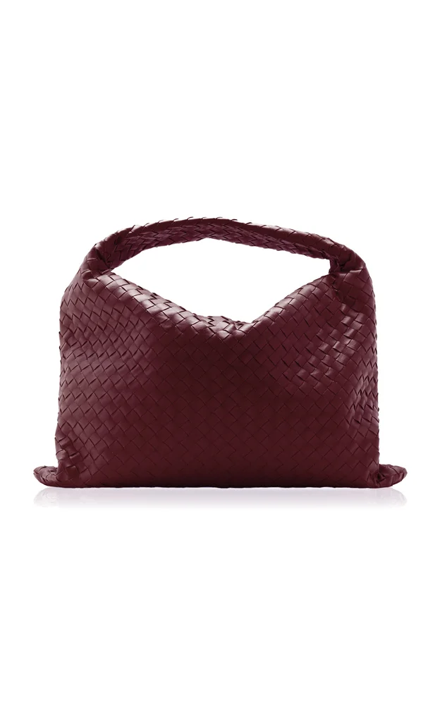 Large Hop Intrecciato Leather Bag