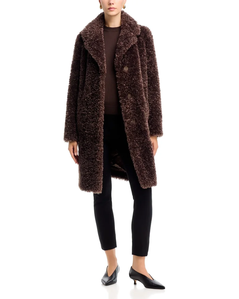 Curly Faux Fur Coat