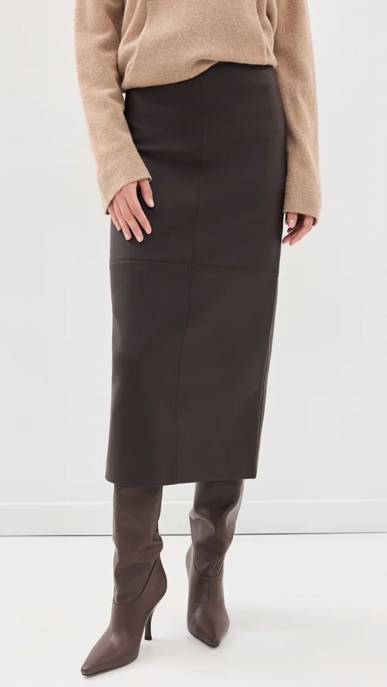 Marta Leather Skirt