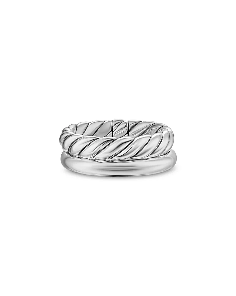 DY Mercer Two Row Ring in Sterling Silver, 8mm
